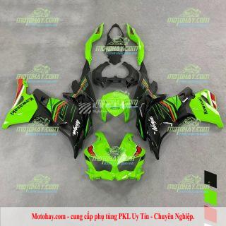 Bộ dàn áo nhựa Zx4r-Zx4rr xanh đen