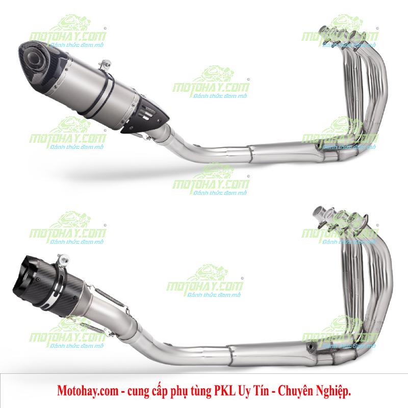 Bộ cổ và pô (ống xả) inox cho Zx4r-Zx4rr