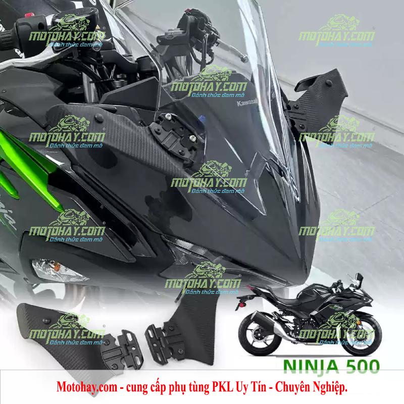 Cánh gió độ gắn gương chiếu hậu Ninja500