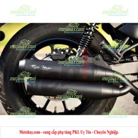 Ống xả đôi mầu đen