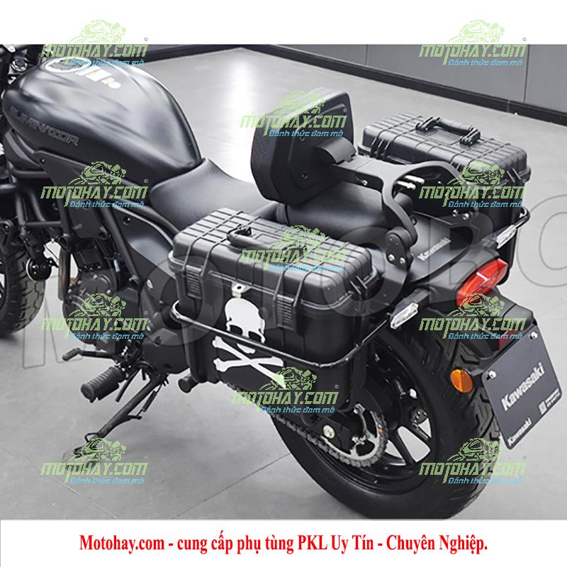 Thùng hông nhựa kèm baga Motobox cho Eliminator 500
